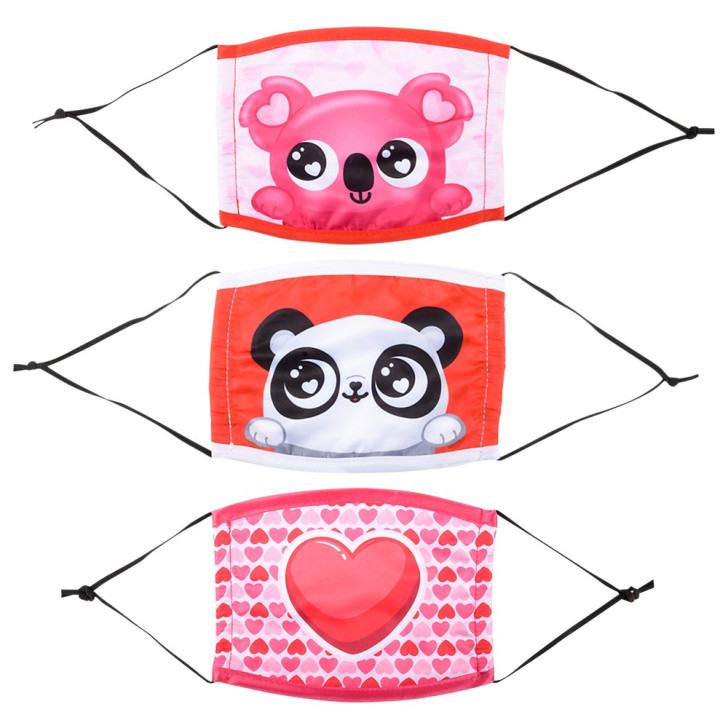 Valentine's Child Size Face Masks Wholesale Case of 144