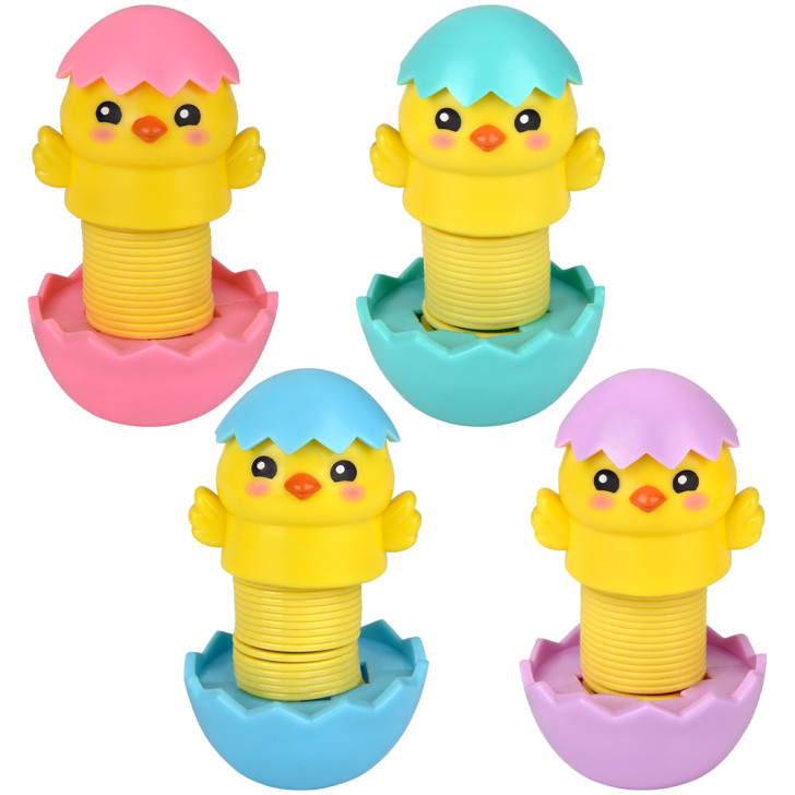 Easter chick fidget spring bulk 144 pieces 4.7 inch 4 colors assorted main
