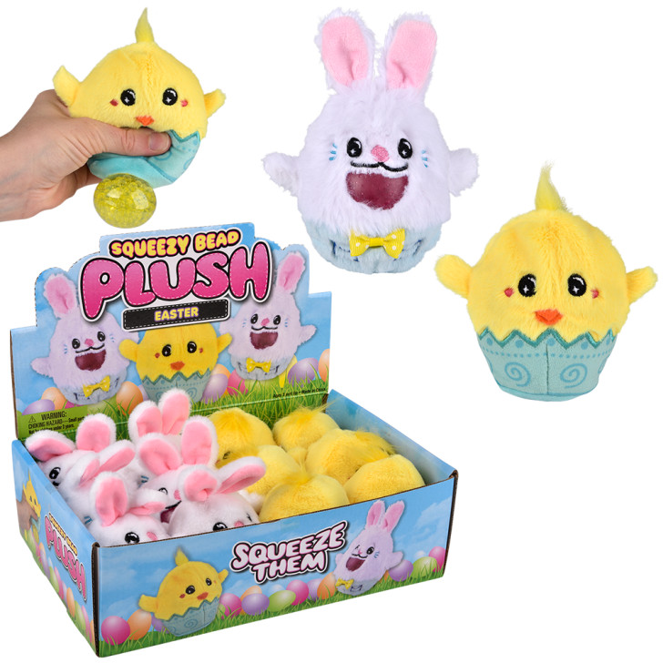 Squeezy Bead Easter Plush Bulk Party Favors