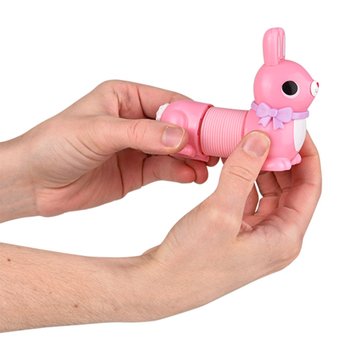Easter Bunny Fidget Pop Tube Toys for Claw Machines and Prize Counters
