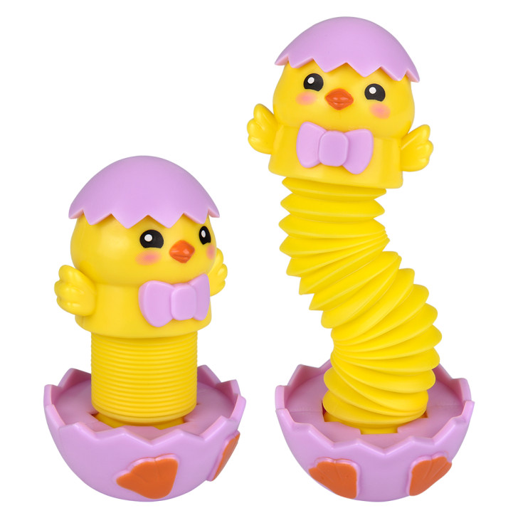 Easter chick fidget pop tube bulk 144 pieces 7 inch 4 colors chick