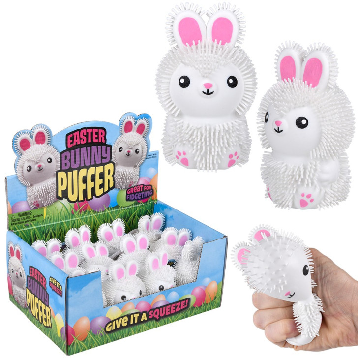Easter bunny puffer bulk 144 pieces 3 to 3.5 inch package