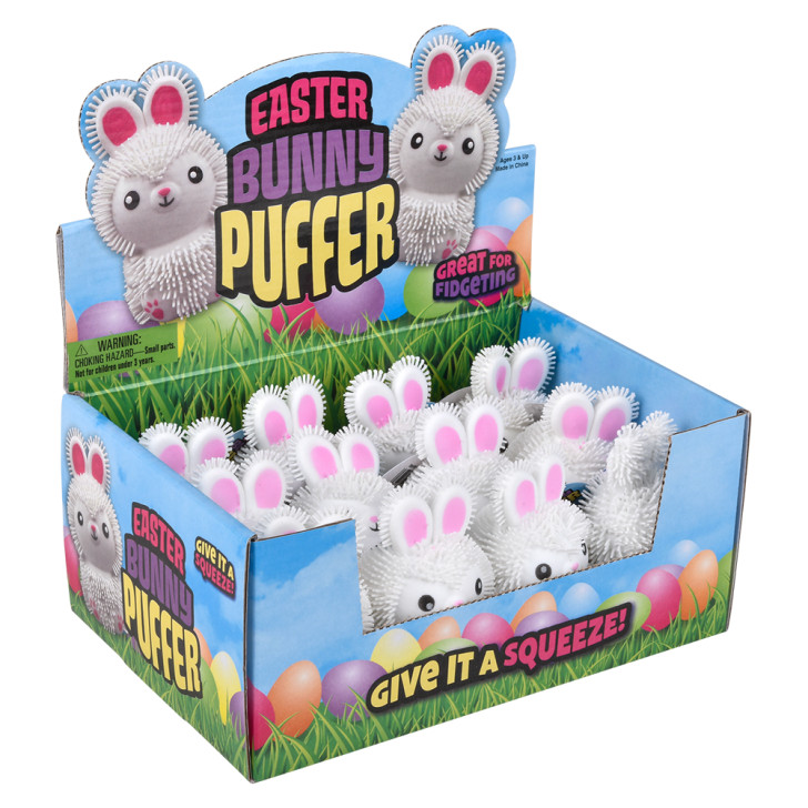 Easter bunny puffer bulk 144 pieces 3 to 3.5 inch box right