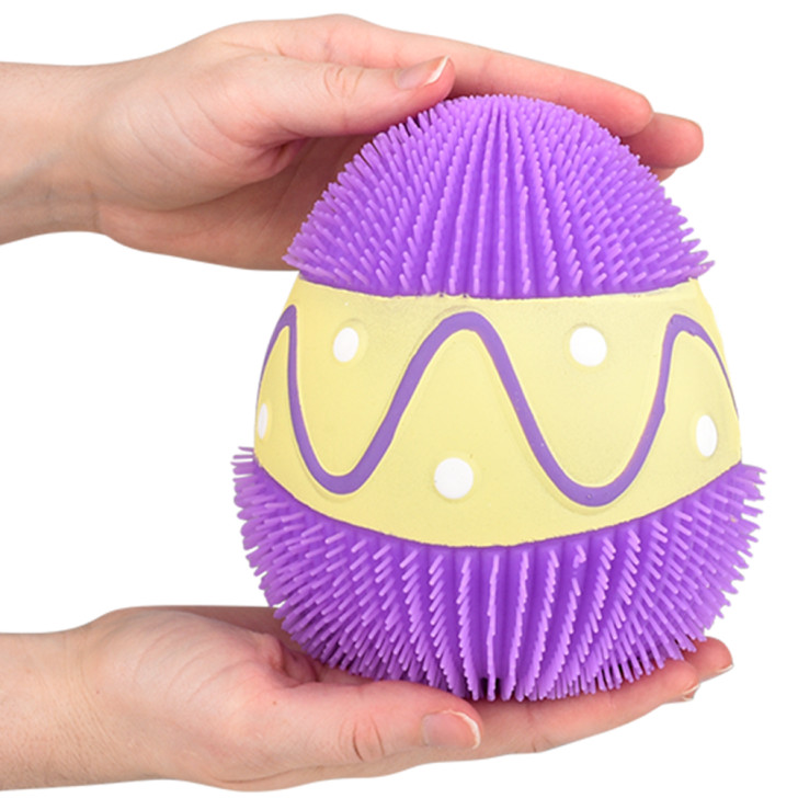 Puffer Easter egg bulk 48 pieces 6 inch 4 colors size