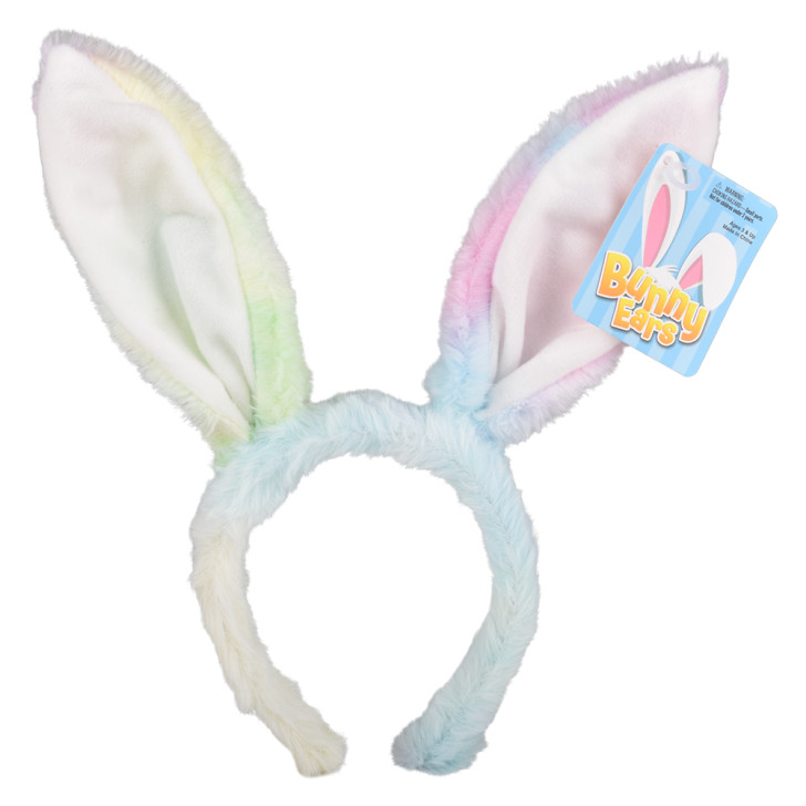 Plush cotton candy bunny ears bulk 72 pieces 2 colors yellow.