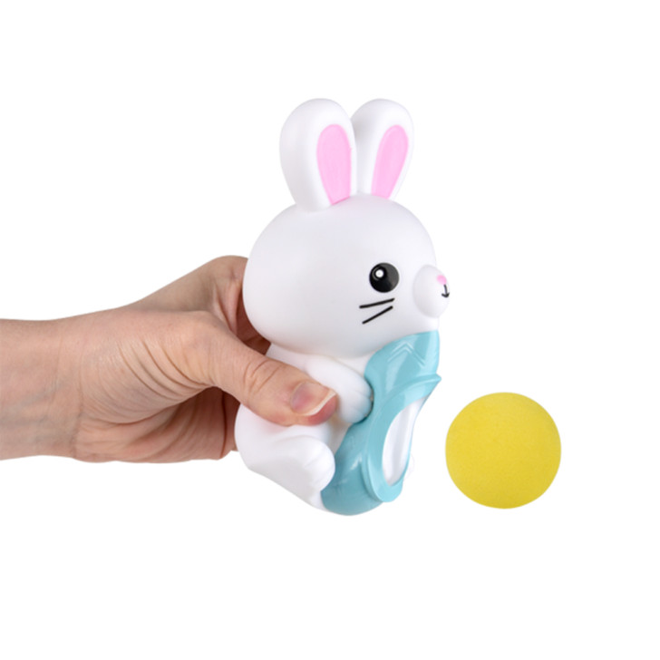 Bunny foam ball blaster bulk 36 pieces 5.33 inch 3 colors Yellow pop.