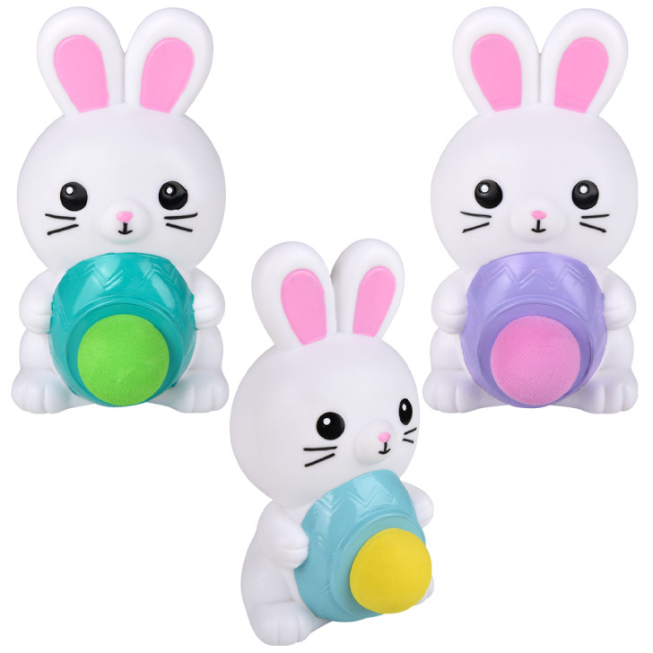 Bunny foam ball blaster bulk 36 pieces 5.33 inch 3 colors Main.