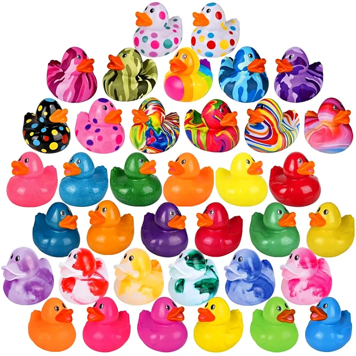 Big Rubber Ducky Mix Version Toys - 6 Inch - Case of 48