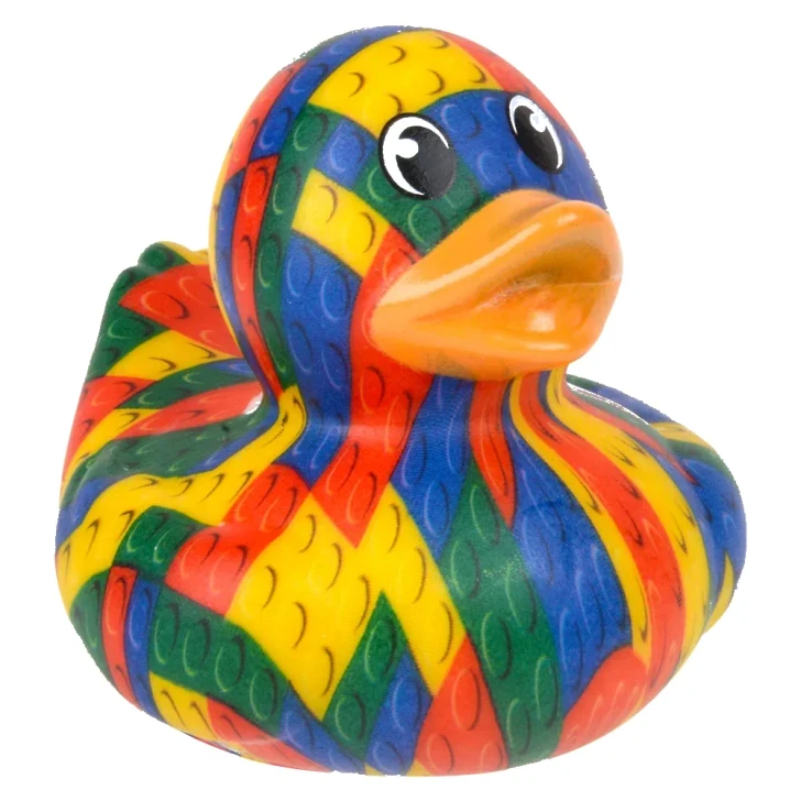 Block Print Rubber Duckies 2" Each