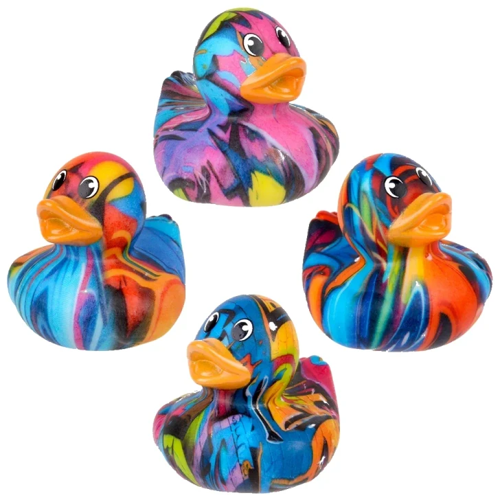 Graffiti Print Rubber Duckies - 2 Inch - Case of 576