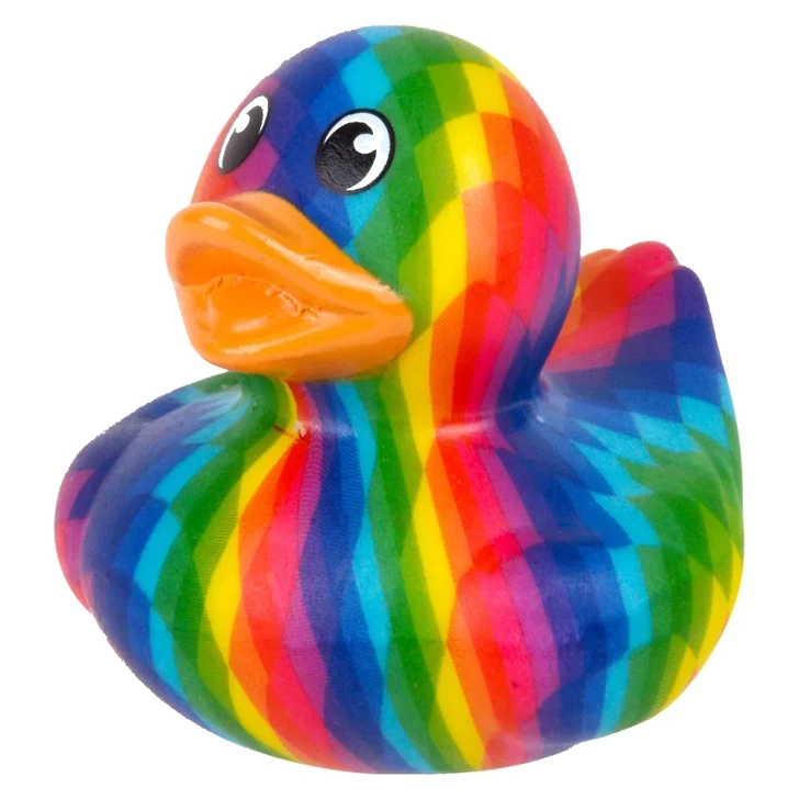 Rainbow Pixel Rubber Duckies Wholesale Case of 576