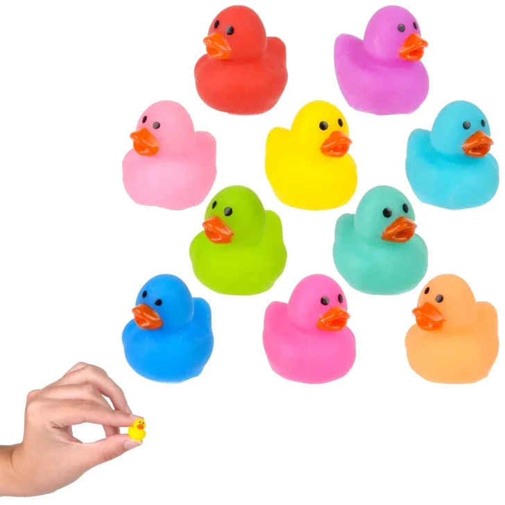 Micro Rubber Duckies - 0.65 Inch - Case of 500 - Assorted