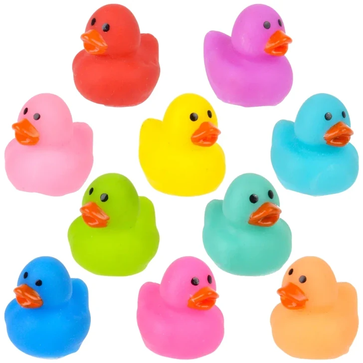 Micro Rubber Duckies 0.65" Each