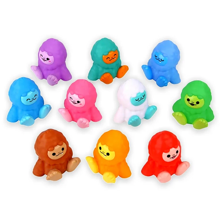 Rubber Bigfoot Toy Mix - 2 Inch - Case of 500
