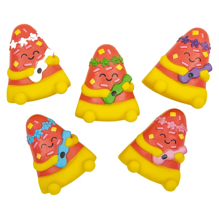2" Pizza Rubber Duckies Bulk 500 Pieces Party Favors Carnival Prizes Assorted Colors Shown