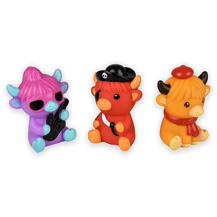 Rubber Highland Cow Toys Bulk 500 Pieces - View 4
