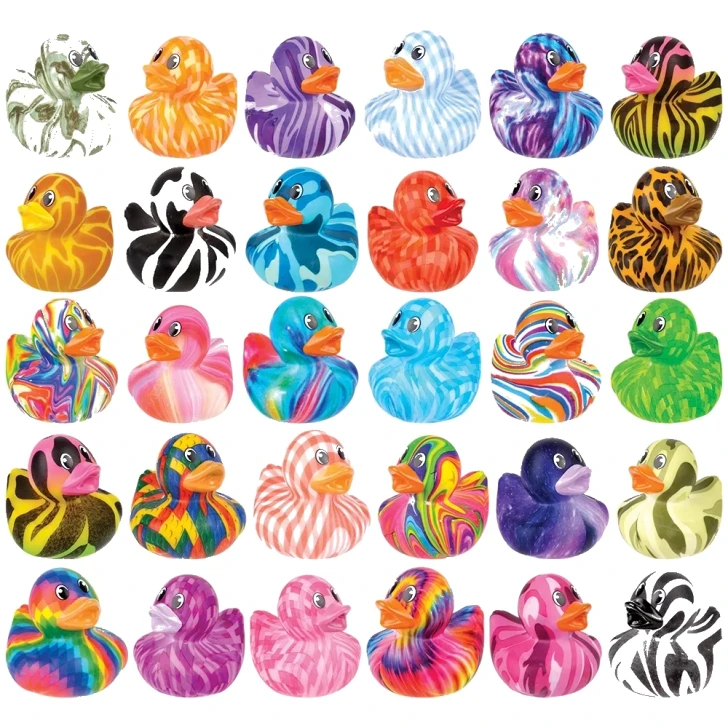 Rubber Duckies 600 pcs Bulk - 2" Printed