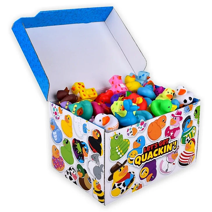 Rubber Ducky Treasure Chest Toys Bulk Carnival Prizes