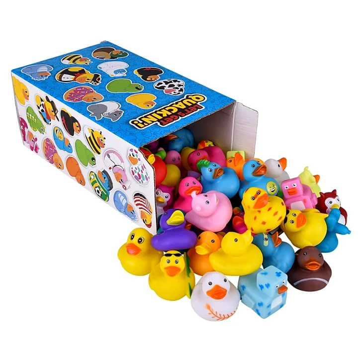 Box of Rubber Duckies for Claw Machines and Prize Counters