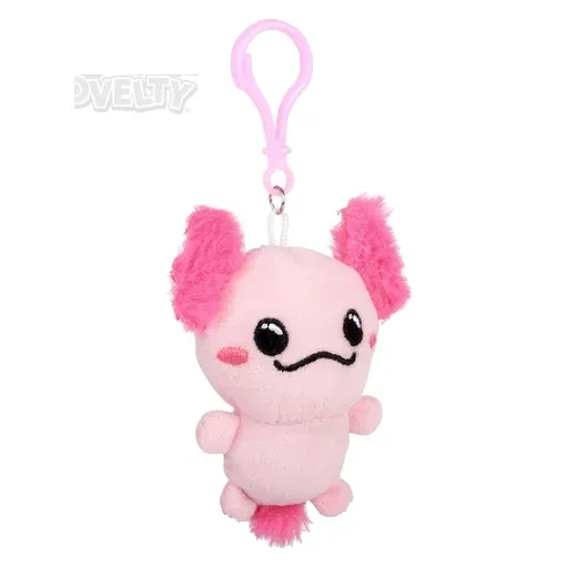 Plush Axolotl Backpack Clip-On Wholesale Case of 288