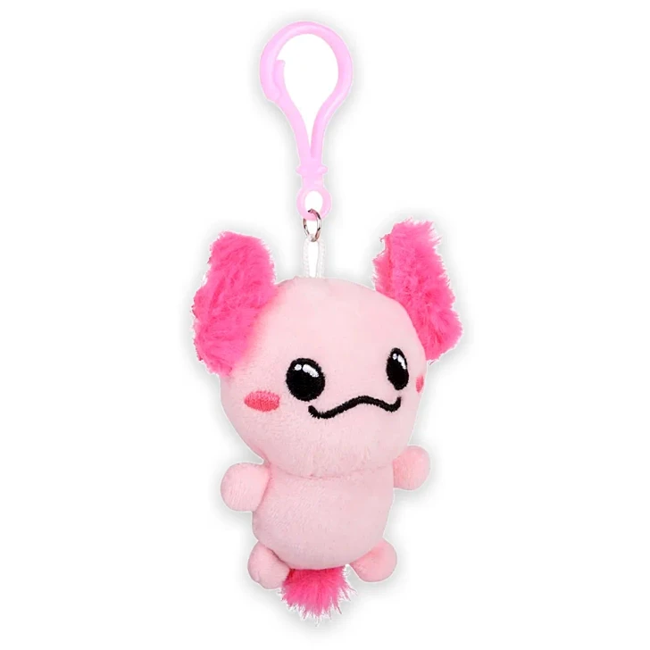 Plush Axolotl Backpack Clip-On Wholesale Case of 288