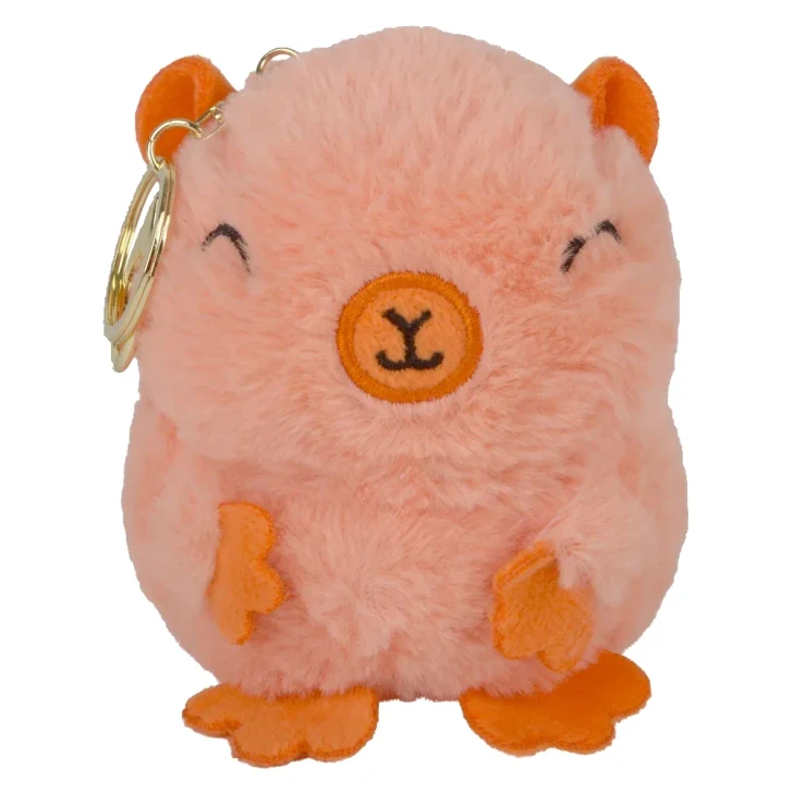 Plush Capybara Backpack Clip-On 4" Each