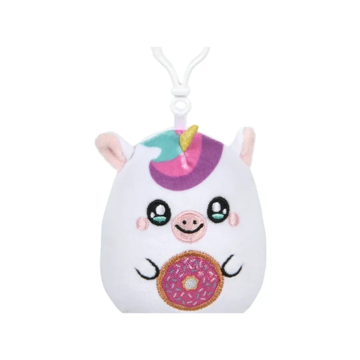 Foodie Plush Animal Squishy-Ishes Backpack Clip Toys for Claw Machines and Prize Counters