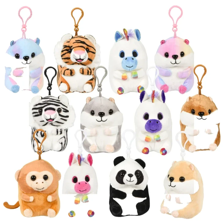 Belly Buddy Clip Plush Toy Mix - 4 Inch - Case of 180