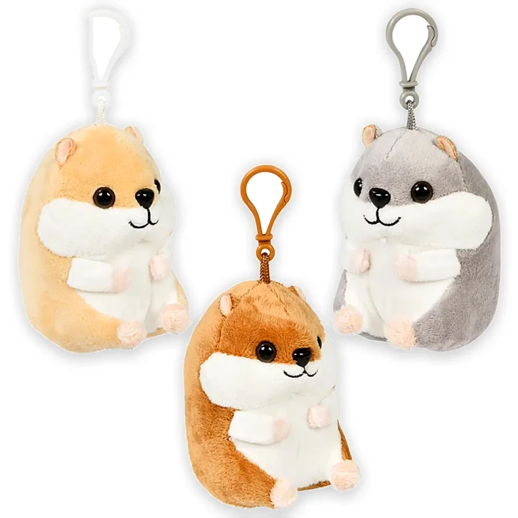 Belly Buddy Clip Plush Toy Mix 4" Each