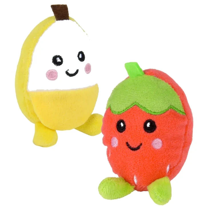 Mini Fruit Plush Toys 3" Each