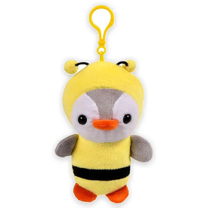 Penguin Backpack Clip Plush Toys 5" Each
