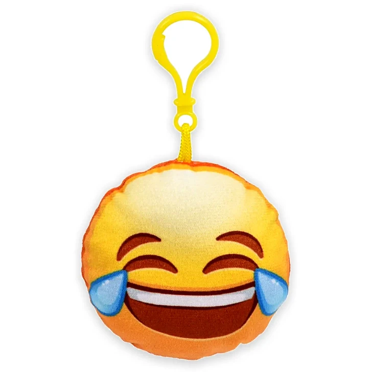 Emoticon Face Backpack Clip Plush Toys Bulk Carnival Prizes