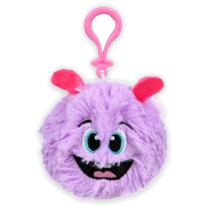 Furry Monster Balls Backpack Clip Plush Toys for Claw Machines and Prize Counters