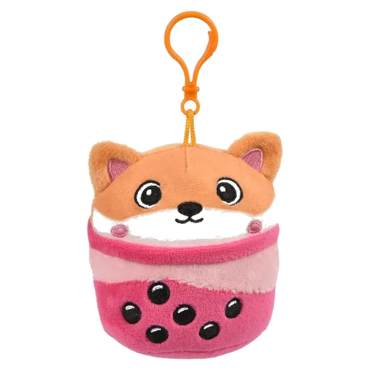 Bubble Tea Plush Animal Backpack Clip Toys Wholesale Case of 192