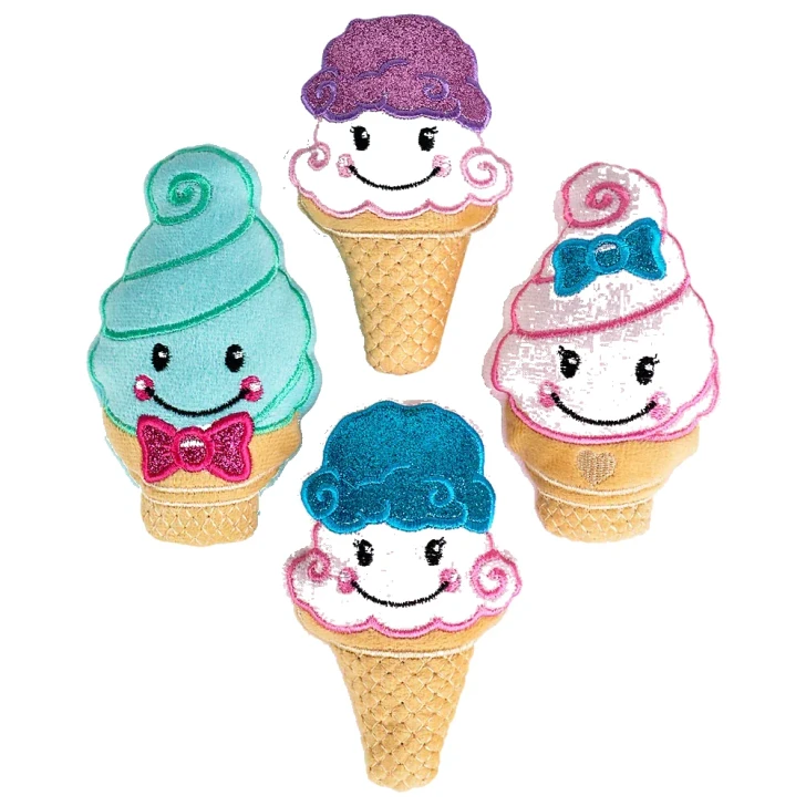Ice Cream Cone Plush Toys - 5 Inch - Case of 288