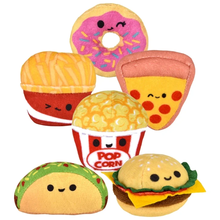 Fun Food Plush Toys - 5 Inch - Case of 96