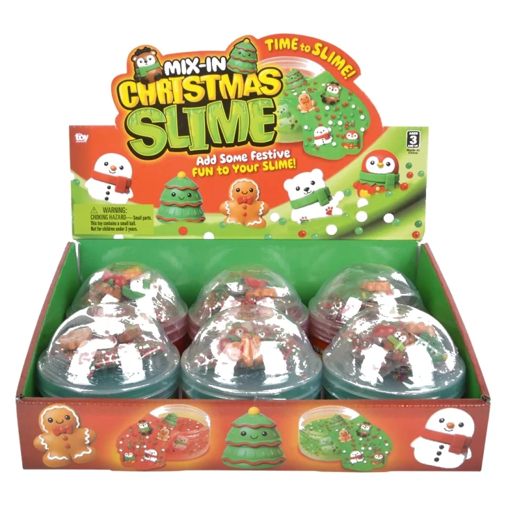 Christmas Mix-In Slime Toys for Claw Machines and Prize Counters