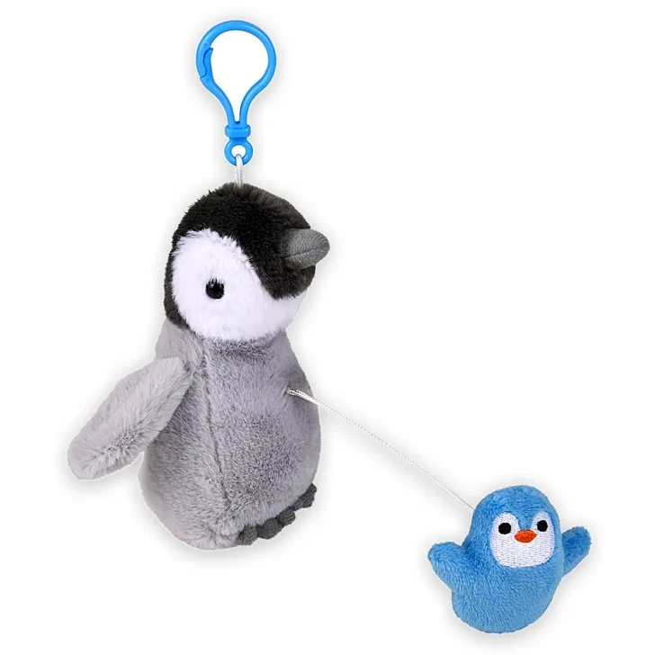 Mighty Quakes Baby Penguin Backpack Clips Wholesale Case of 144