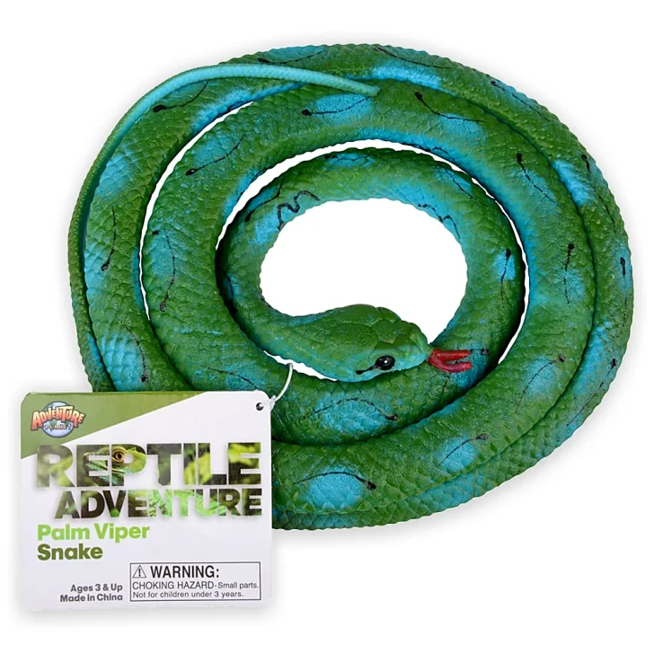 Palm Viper Snake Toys Bulk Party Favors