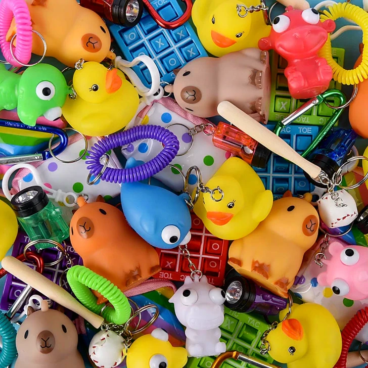 Keychain Backpack Clip Toy Mix Wholesale Case of 600