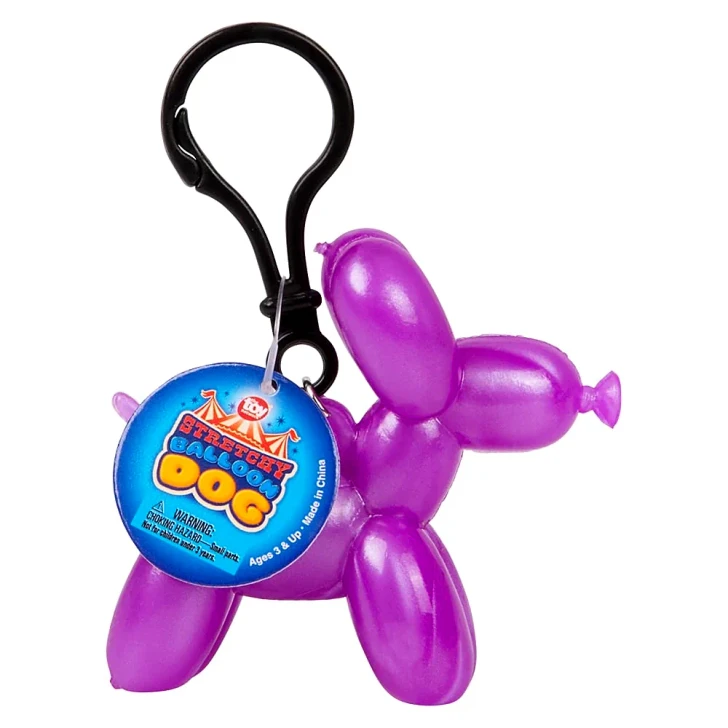Stretchy Balloon Dog Clip-On Toys Wholesale Case of 288