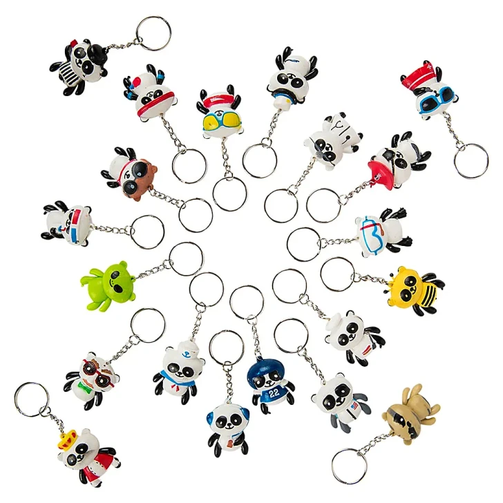 Collectible Panda Keychain Toys 1.5" Each