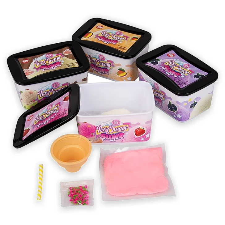 DIY Ice Cream Clay Slime Toys 4.75" Each