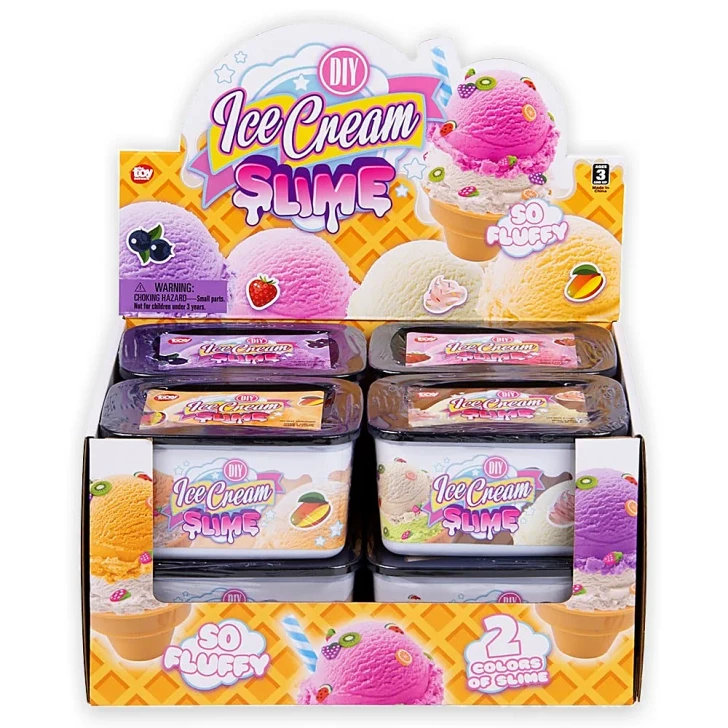DIY Ice Cream Clay Slime Toys Bulk Carnival Prizes