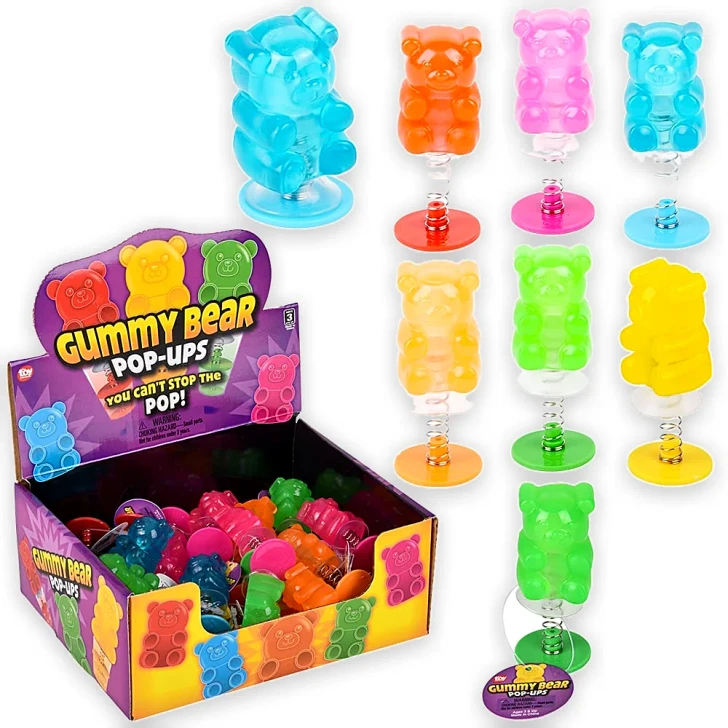 Yummy Bear Pop-Up Toys - 2.75 Inch - Case of 288