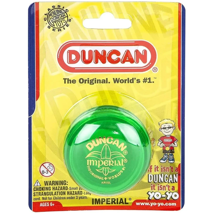 Duncan Imperial Yo-Yo - Steel Axle, Plastic Body, Green - 25-Pack Bulk