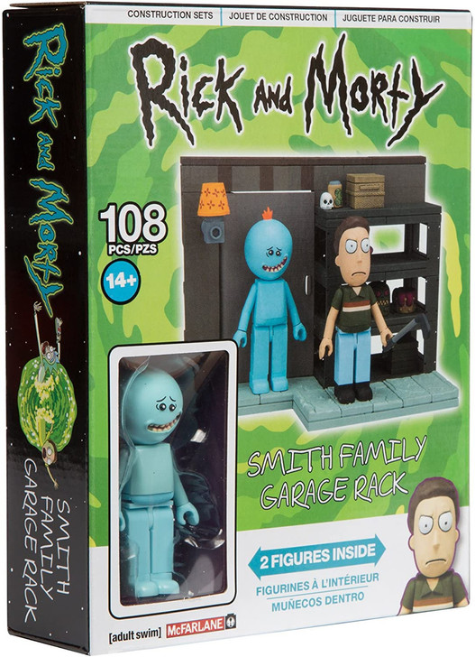 Rick & Morty Smith Garage Rack Mini Construction 108 Piece Set