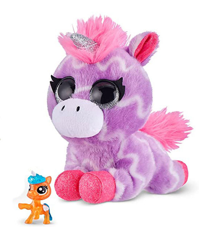 Zuru Coco Surprise Neon Cones Unicorn Plush Toy with Surprise Inside Main Picture Left Side