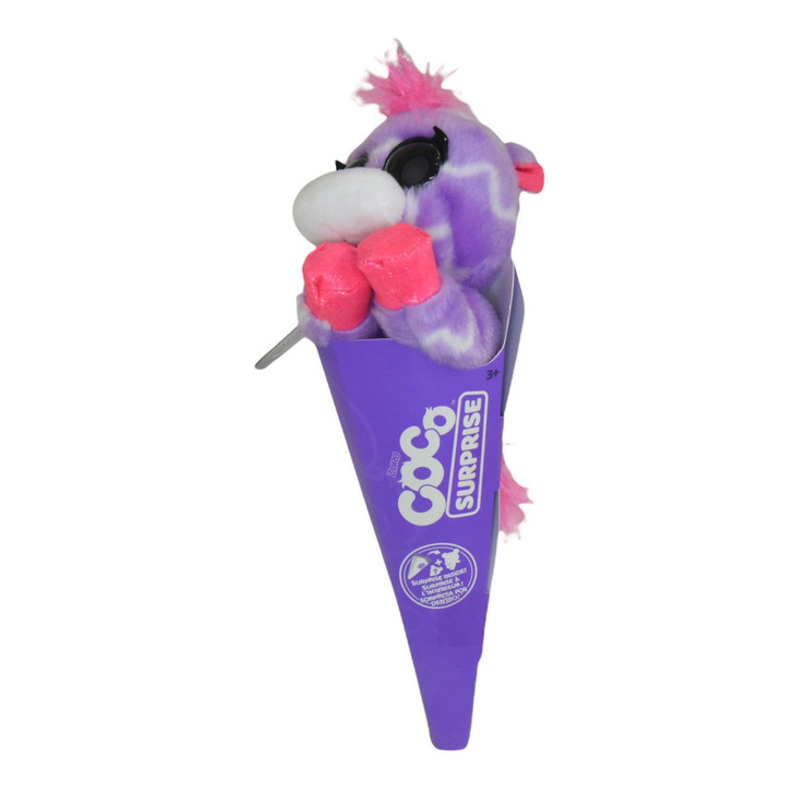 Zuru Coco Surprise Unicorn Plush - Neon Cones Toy with Surprise - 24-Pack Bulk