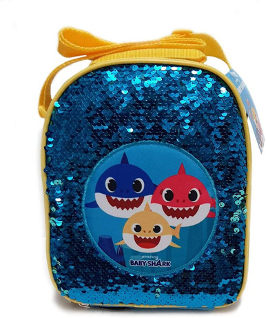 Pinkfong Baby Shark Mommy, Daddy Baby Shark Lunch Bag Green Blue